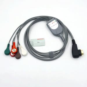Wholesale DMS ECG Cable Holter Probe 5Leads Snap AHA/IEC for DMS300 from china suppliers