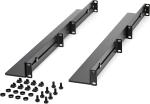 Black Powder Coated Universal 4 Post Mount Rails for Network Equipment Server