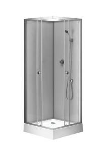Wholesale 800X 800 X 2250mm Glass Shower Stalls With Silver Aluminum Frame from china suppliers