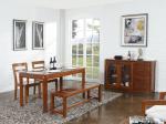 Nanmu solid wood Dining room furniture 1.35m flexible Round table and Chairs