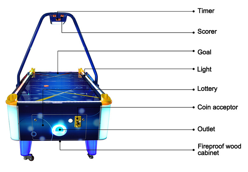 Commercial Sport Arcade Gaming Machines Table Air Hockey