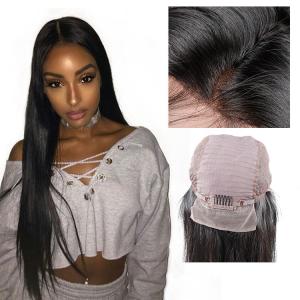 Wholesale Natural Black Remy Long Lace Front Wigs Human Hair 100% Unprocessed Good Feeling from china suppliers