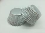 Heat Resist Aluminum Baking Cups Foil Muffin Liners Silver Round Shape For