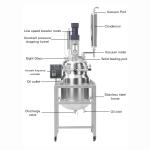 Chemical Laboratory Reaction Kettle High Temperature Stainless Steel Double