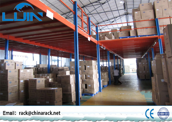 Steel Industrial Mezzanine Floor Systems Easy Install / Dismantle Large Load