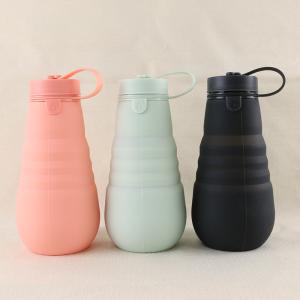 Wholesale Leakproof Foldable Silicone Drinking Bottle BPA Free For Travel Camping from china suppliers