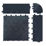 Outdoor Slip Resistant PVC Interlocking Floor Mat 200*200 16MM Thickness