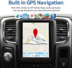 VIKNAV Wireless Car 1500 for Dodge Ram Radio Upgrade 2014 2015 2016 2017 10.4