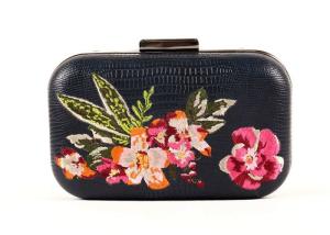 Wholesale Vintage Floral Embroidered Clutch Bag Pu Leather For Dinner Party from china suppliers