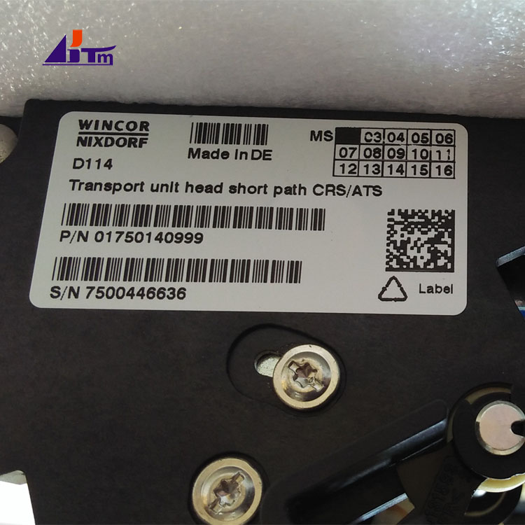 01750140999 Wincor Nixdorf Cineo C4060 Transport Unit Head Short Path CRS/ATS