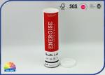 Metal End Cardboard Packaging Tubes Print Logo Wrap Protein Snack