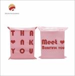Custom Printed Pink Shipping Bags Puncture Resistant Non-Toxic