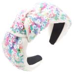 Glitter knotted wide headband Bling Hair Band
