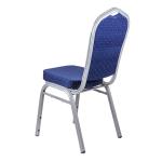 22kg Commercial Blue Banquet Chairs Fabric Back Banquette Chairs