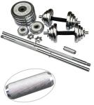 50kg chrome adjustable dumbbell barbell sets for weight training sale