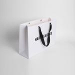 Handmade Luxury Custom Printed Laminated Shopping Gift Paper Bag With Your Own