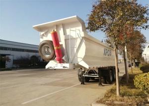 Wholesale Hydraulic Rear Side Dump 3 Axles Q235 Steel Truck Dump Trailer from china suppliers