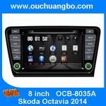 Ouchuangbo Car GPS DVD Nav Multimedia for Skoda Octavia 2014 USB iPod Main menu