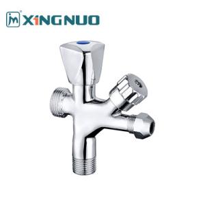 Wholesale Male Threaded Double Switch Bibcock Angle Valve Washing Machine Bathroom Brass Valve 3/4&quot;x1/2&quot; Sand Blast Nickel Plate from china suppliers
