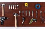 Easy Assembly 8mm Wood Grain MDF Pegboard