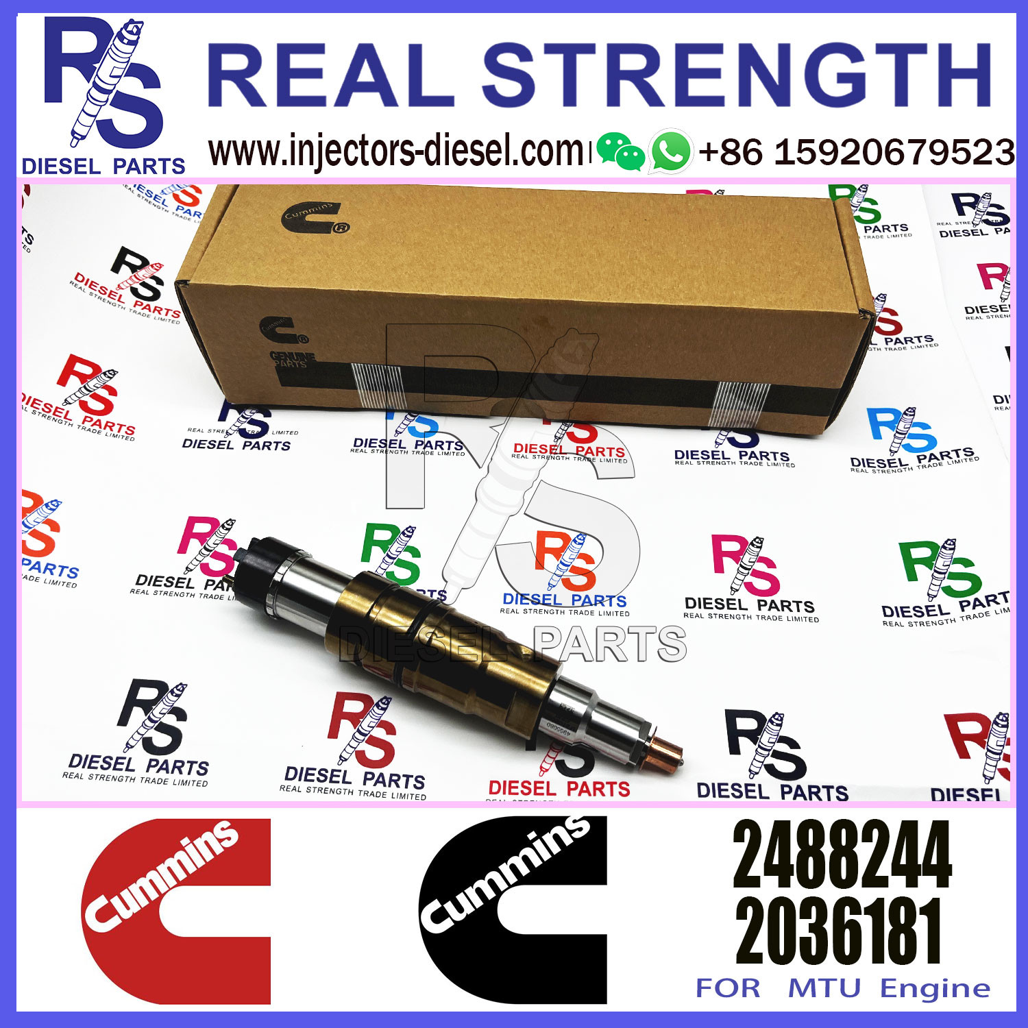 Diesel Engine RDC13A DC16A XPI Fuel Injector 2232307 574423 2057401 2086663 2488244
