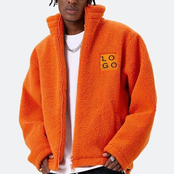 Fashion Custom Color Winter Outdoor Fleece Coat Sherpa Jacket Full Zipper up
