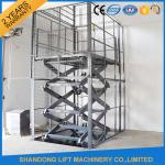 1T 3M Electric Cargo Lift / Hydraulic Scissor Lift 1000kg Lift Capacity
