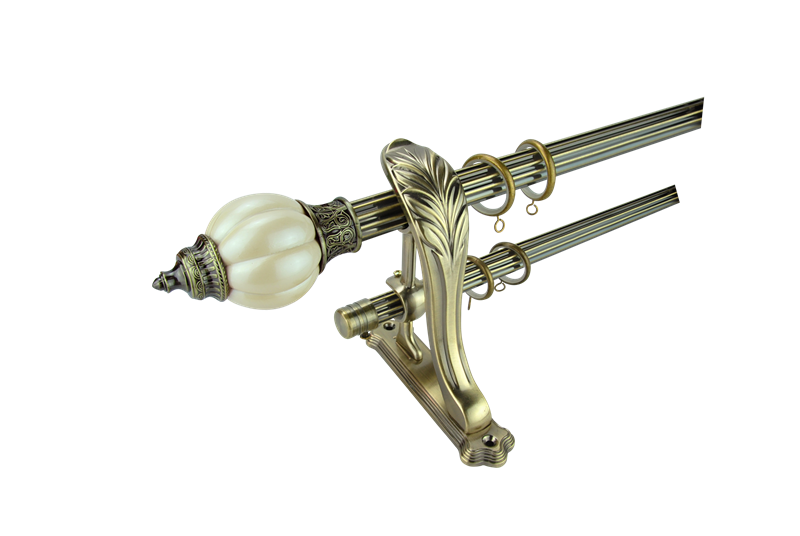 Morocco 1.5m Crystal 3m Pipe Curtain Rods Set For Bedroom