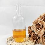 500ml Whiskey Bottle Glass for Vodka Brandy Whiskey Hot Stamping Surface