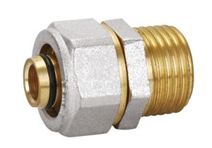 Wholesale Brass Pex-al-Pex fitting PF5002 Male Straight Union from china suppliers