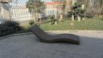 Luxury Rattan Sun Lounger For Living Room / Hotel / Restaurant