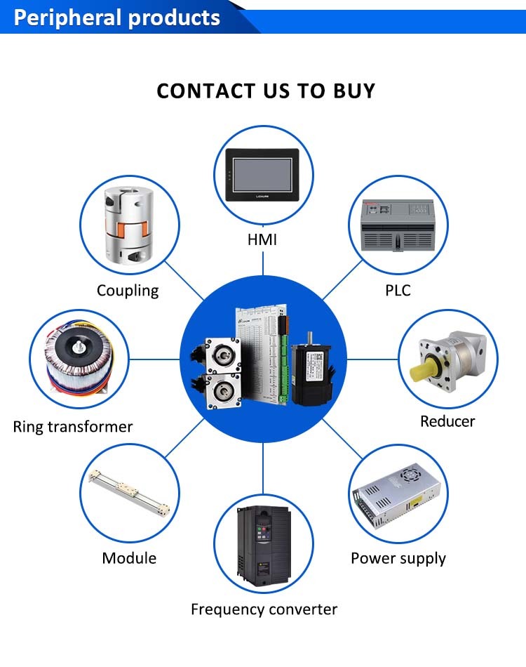 Lichuan 3A DC Closed Loop Stepper Motor Drivers Kit 3.0N.m 2 Phase Nema24 DC24V～50V 4.0/5.0/5.8A 1000PPR