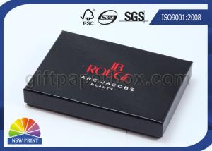Wholesale Glossy Lamination Black Rigid Gift Paper Box with Paper Tray , Electronics Packaging Box from china suppliers