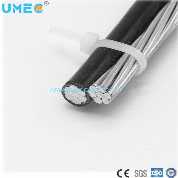 Free Sample Aluminum Conductor Duplex Service Drop Cable with 2 Strands XLPE