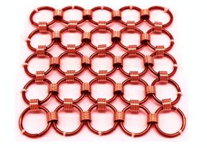 Wholesale 1.5 x15mm Brass Color Metal Chainmail Ring Mesh Drapery For Window Screen from china suppliers