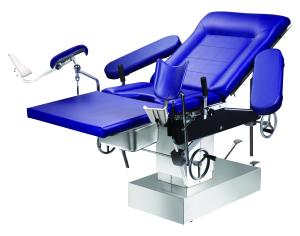Wholesale Bule Mattress 304 Staineless Still Hydraulic Operation Table Medical Delivery Use Surgical Bed from china suppliers