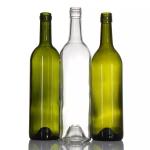 200ml 375ml 500ml 700ml 750ml 1000ml Clear Empty Glass Red Wine Bottle for Hot