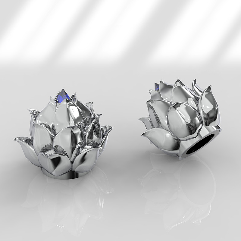 Customized Elegant Zamak Perfume Cap With Mirror Finish Showcasing Luxury
