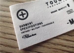 Wholesale Cotton Woven Clothing Labels With White Background And Printing Graphic Logo from china suppliers