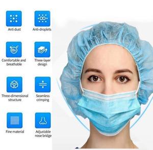 Wholesale Sanitary Disposable Earloop Face Mask Adjustable Nose Bridge Reliable from china suppliers