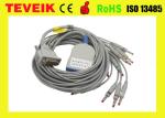 Medical device schiller EKG Cable with Banana 4.0 IEC 10K resistor, 10 lead ecg