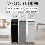 51.2V 280ah Lifepo4 Battery Pack SEPLOS V4 Touch Screen 48V 15KWH DIY Battery