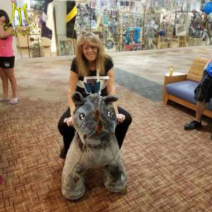 Wholesale Hansel amusement elelctric walking battery operated animal stuffed rides from china suppliers