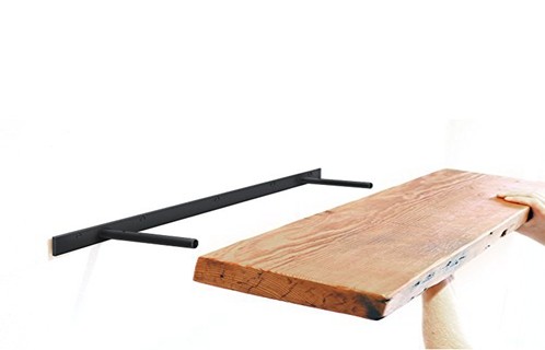 Solid Steel Powder Coating Rustproof Blind Shelf Support Floating Shelf Bracket 6" Steel Rod with 1/2 Diameter