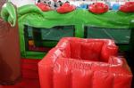 PVC Tarpaulin Inflatable Fun City Express Train Station Themed For Home Yard