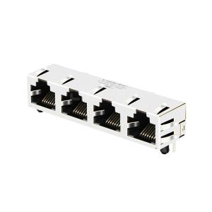 Wholesale LPJE401CNL Tab Up Without LED 1X4 Port RJ45 Jacks Without Integrated Magnetics from china suppliers