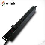 19'' 1U Surge Protection Fiber Optic Accessories 8 Port 3 Pin PDU Universal