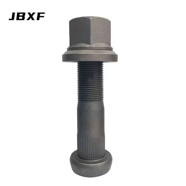 General Truck Wheel Fastener Parts 40Cr Grey Phosphated M22X1.5X110/120 Knurl