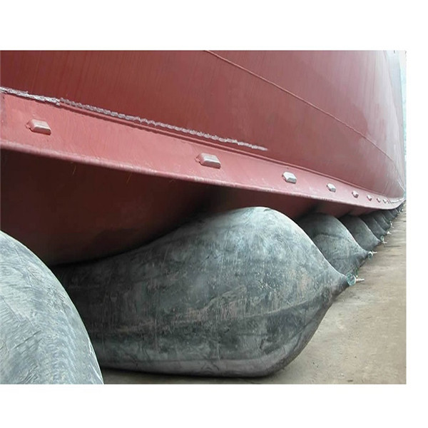 12 Layers Natural Rubber Diameter 1.8m 2.0m Black Ship Launching Airbags