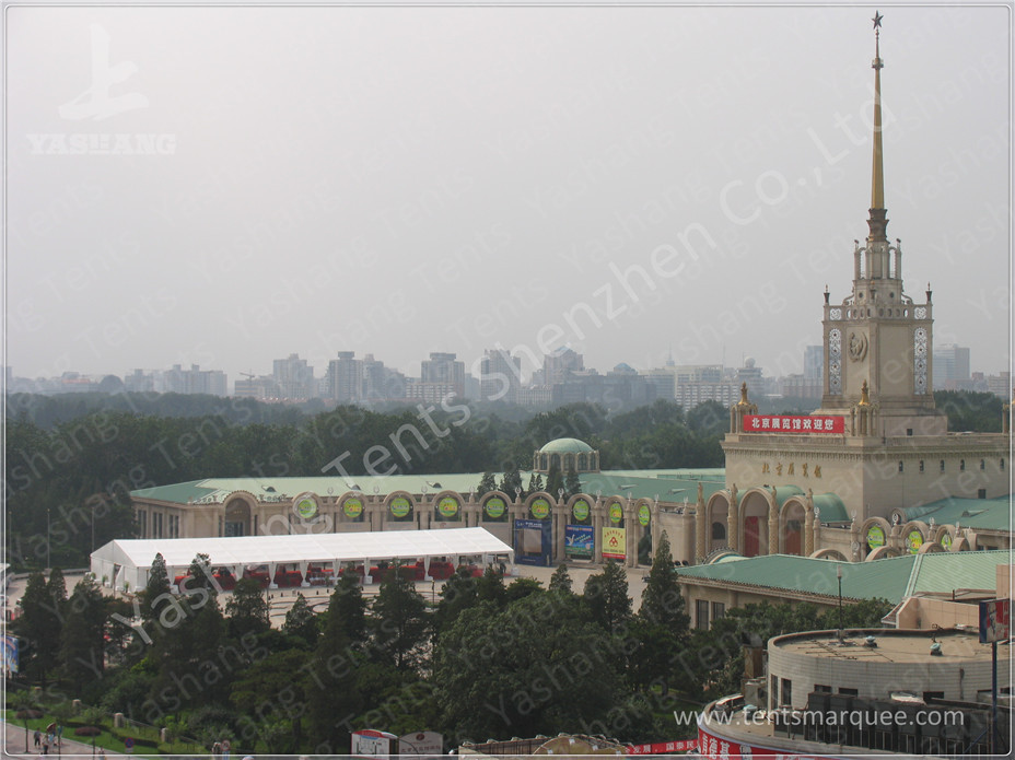 20M Span Large Outdoor Party Tents For Rent , Aluminium Frame White Party Marquee